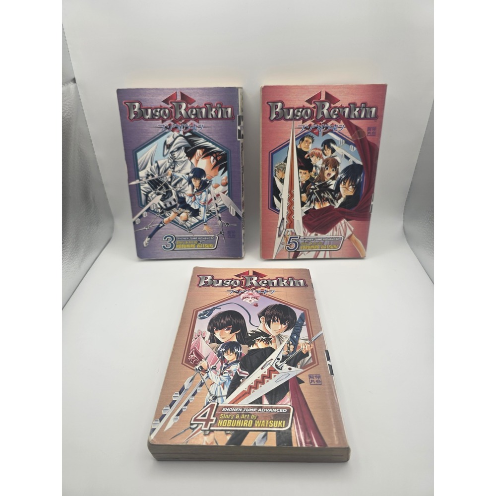 Buso Renkin Manga Vol 3 4 5 Nobuhiro Watsuki Shonen Jump Advanced VIZ Media Lot